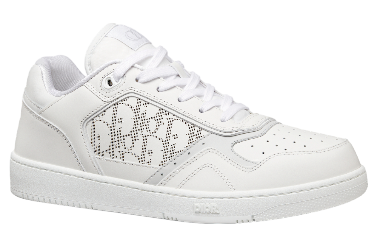 Dior B27 Low White Smooth Calfskin / Oblique Galaxy Leather