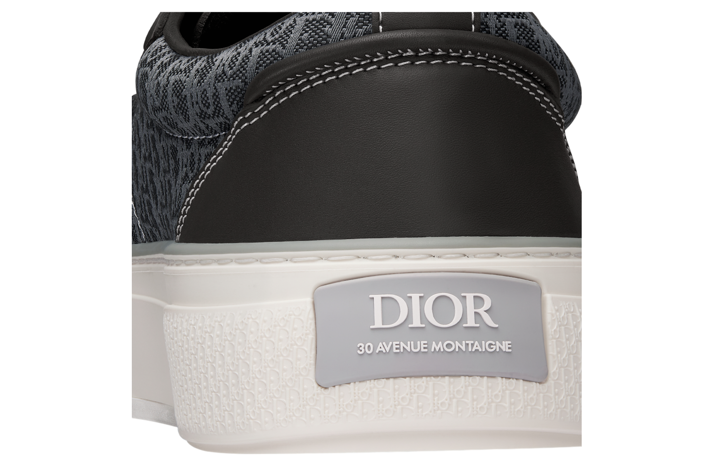 Dior B33 Black Smooth Calfskin / Oblique Jacquard