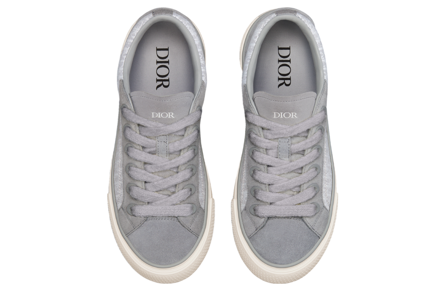 Dior B33 Gray Oblique Jacquard / Gray Suede