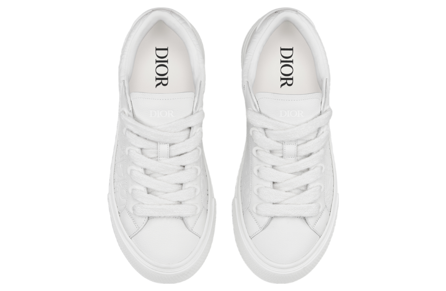 Dior B33 White Grained Calfskin / White Gravity Leather