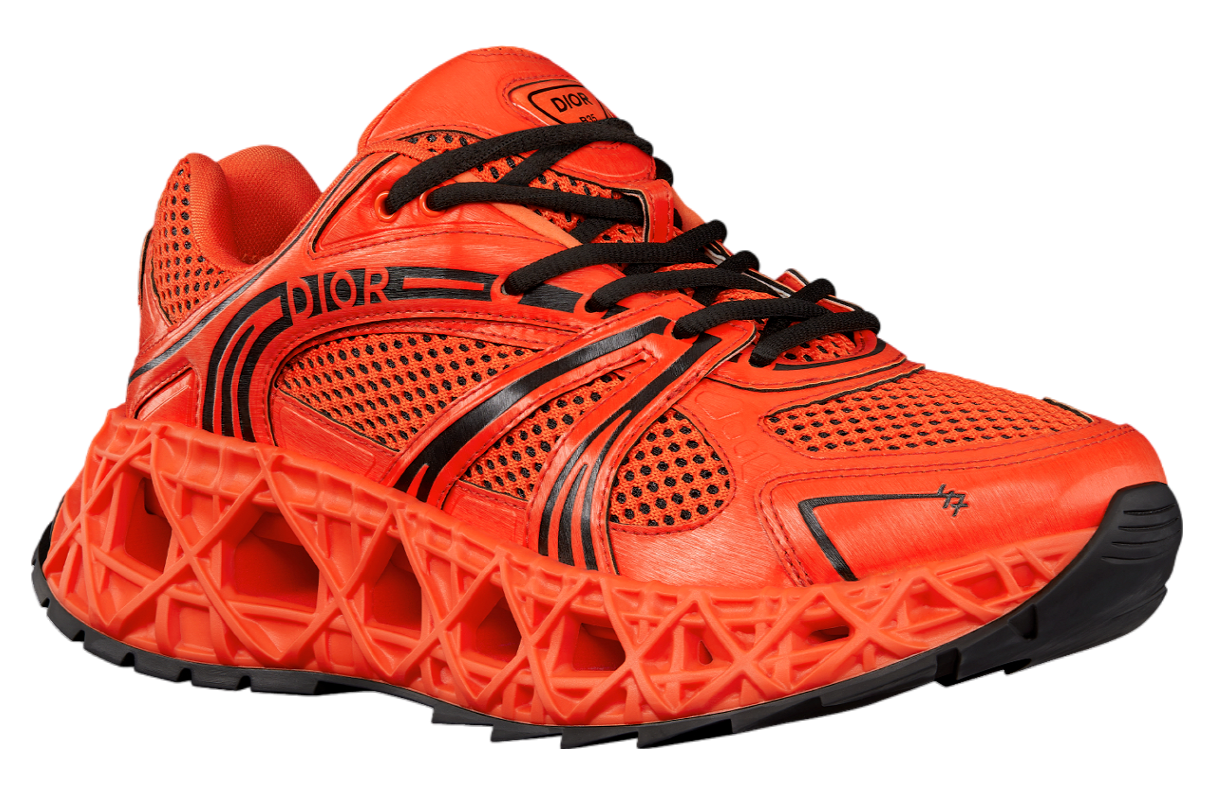 Dior B35 Nxxt Sneaker Vermilion Red Technical Fabric / Mesh