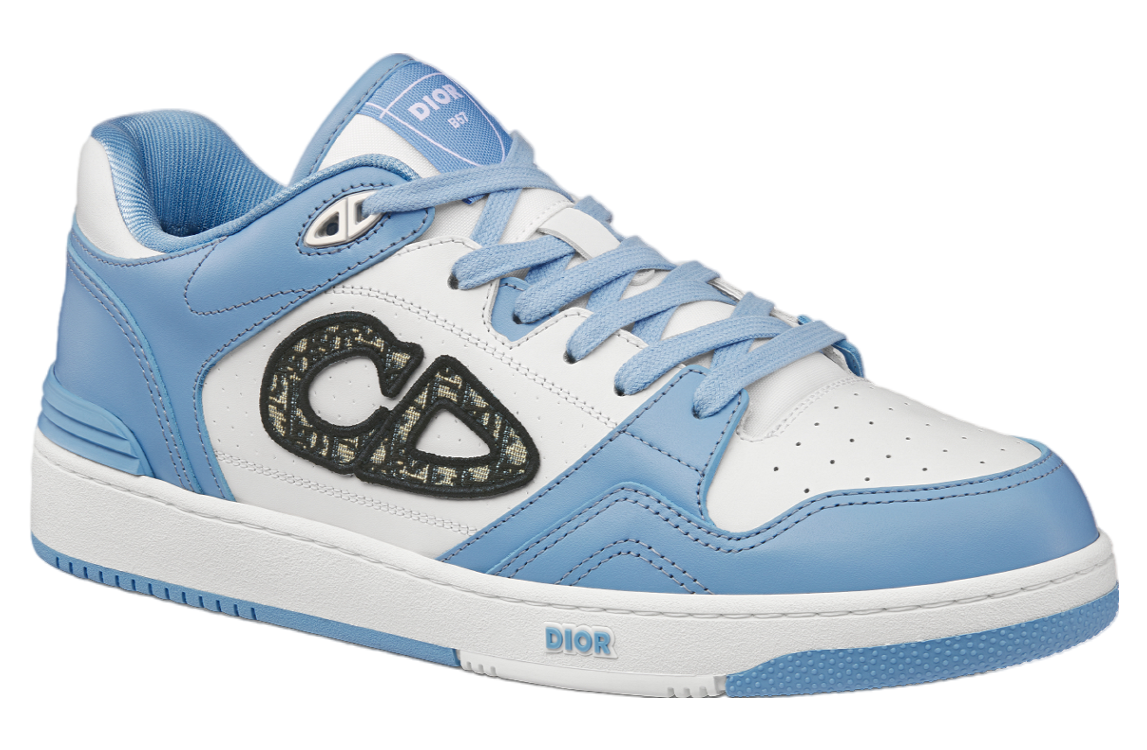 Dior B57 Low Light Blue / White Smooth Calfskin