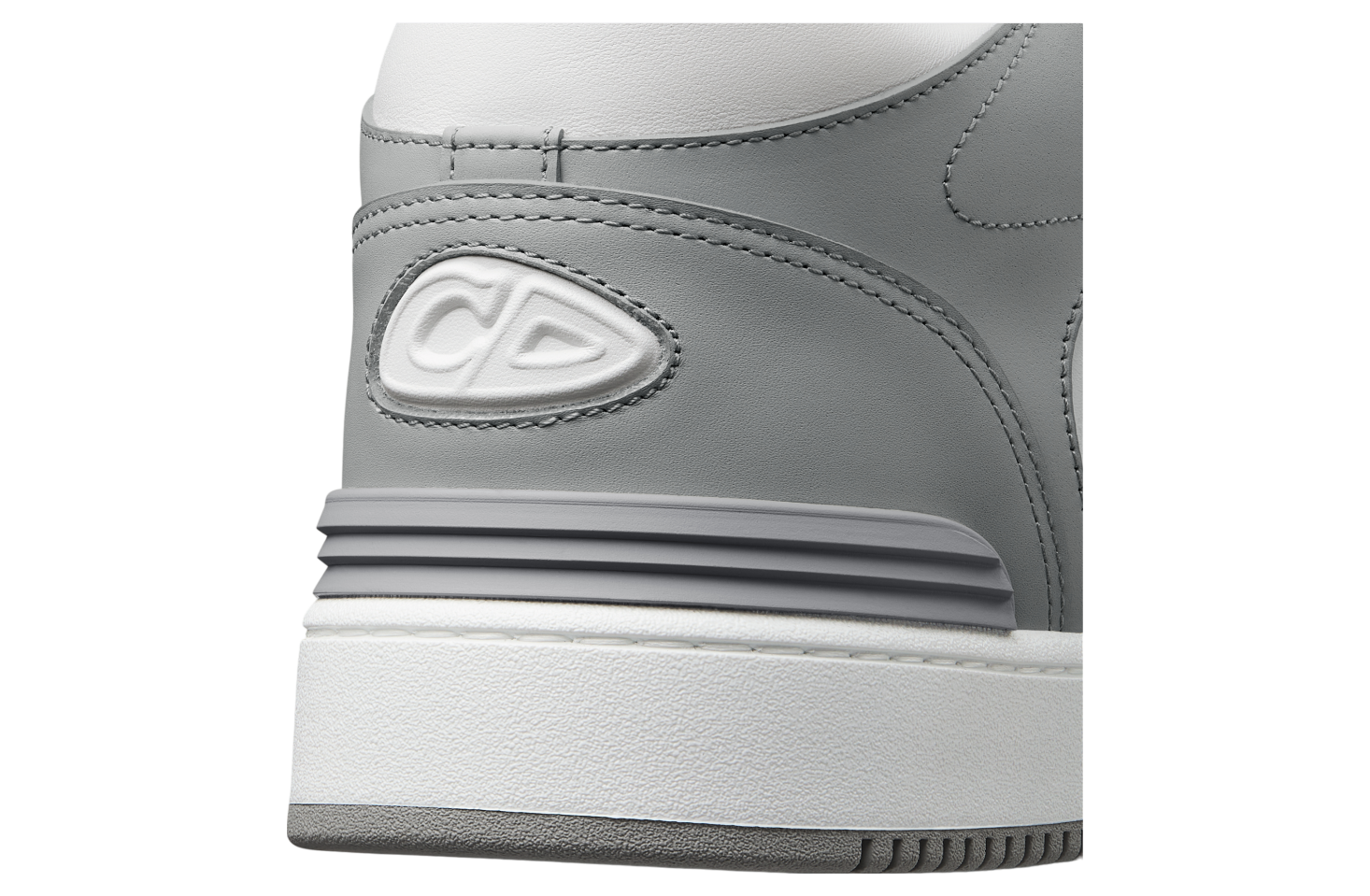 Dior B57 Mid Gray / White Smooth Calfskin