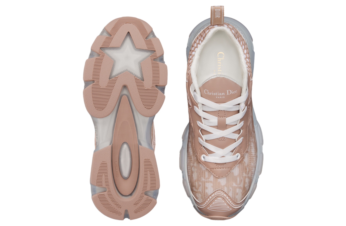 Dior Vibe WMNS Nude Oblique Technical Fabric / Transparent Rubber