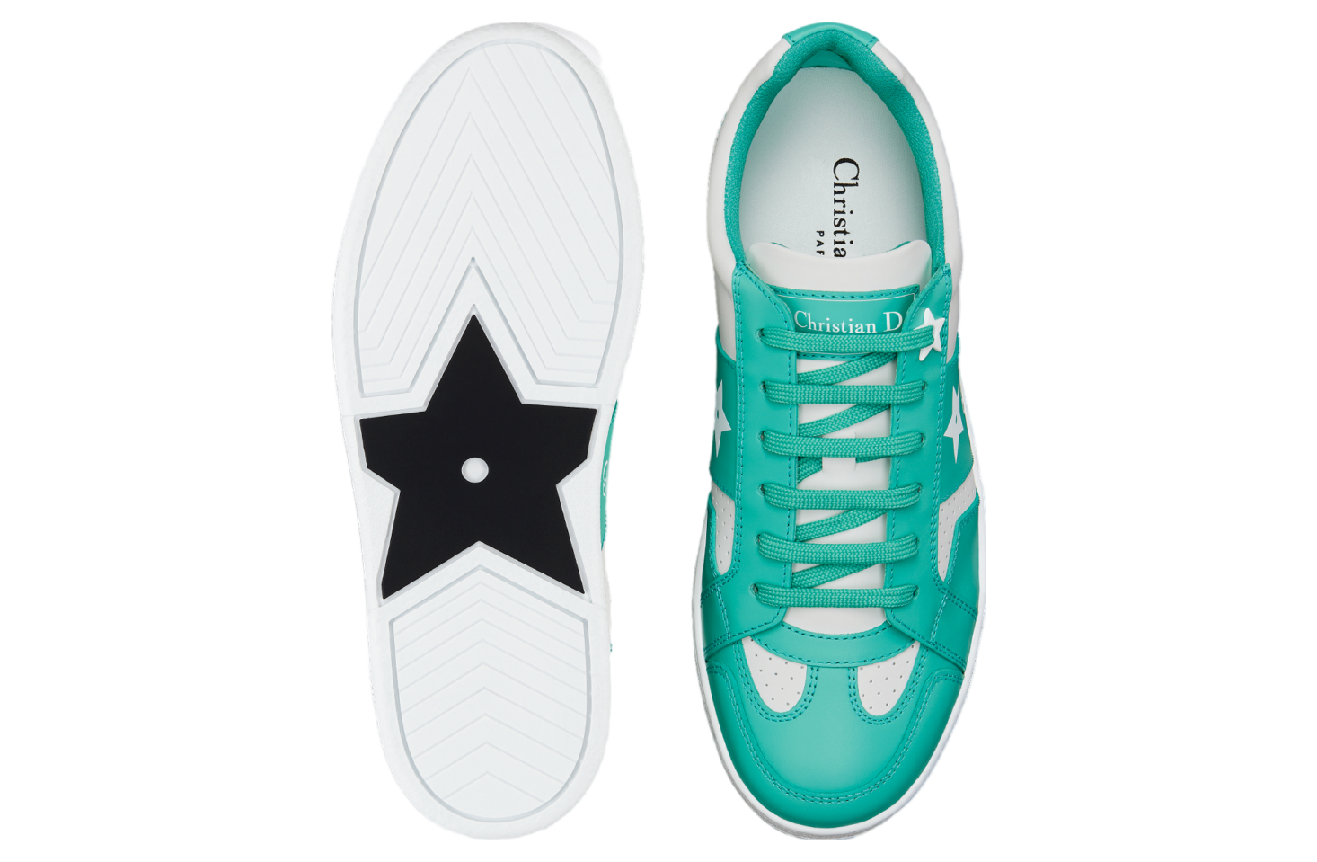 Dioriviera Dior Star WMNS White / Aquamarina Calfskin