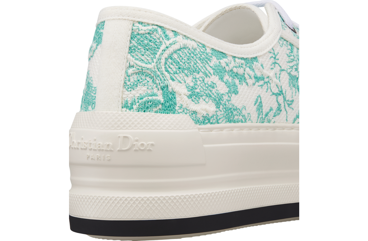 Dioriviera Walk N Dior Platform WMNS Cotton Embroidered / Aquamarina Toile De Jouy Sauvage Motif