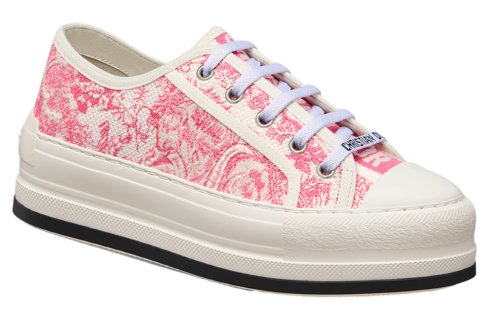 Dioriviera Walk N Dior Platform WMNS Cotton Embroidered / Candy Pink Toile De Jouy Sauvage Motif