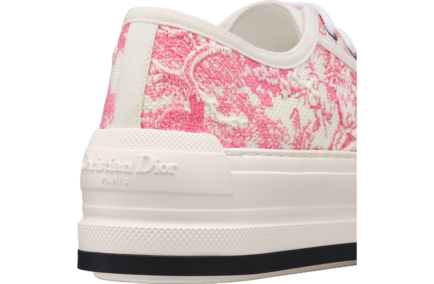 Dioriviera Walk N Dior Platform WMNS Cotton Embroidered / Candy Pink Toile De Jouy Sauvage Motif