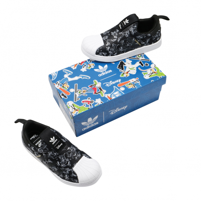 Disney x adidas Superstar 360 GS Goofy Black White - Sep 2020 - FW8040