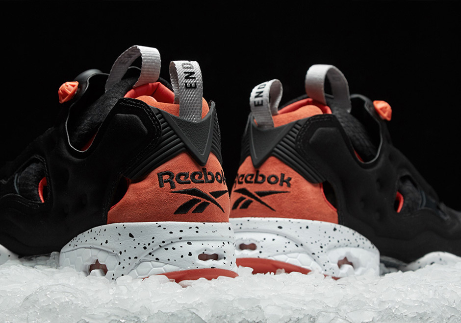 END x Reebok Insta Pump Fury Black Salmon