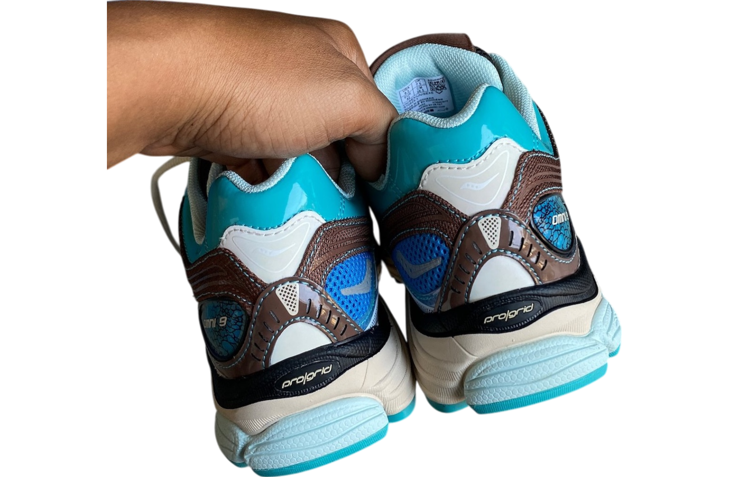 Footpatrol x Saucony Progrid Omni 9 Blue / Brown