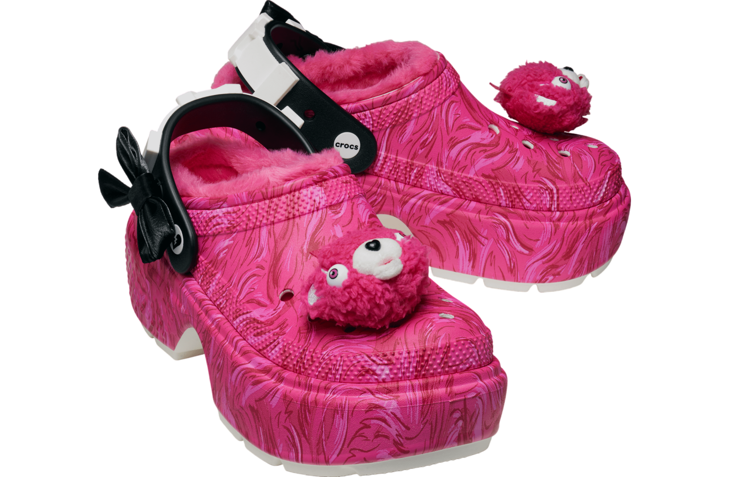 Fortnite X Crocs Stomp Lined Clog Cuddle Team Leader Pink Multi