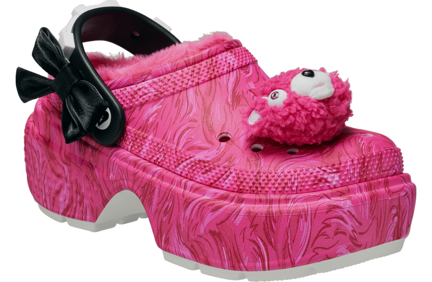 Fortnite X Crocs Stomp Lined Clog Cuddle Team Leader Pink Multi