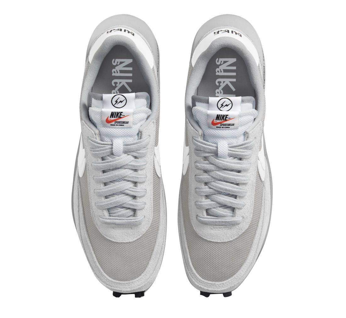 fragment x sacai x Nike LDWaffle Light Smoke Grey DH2684-001