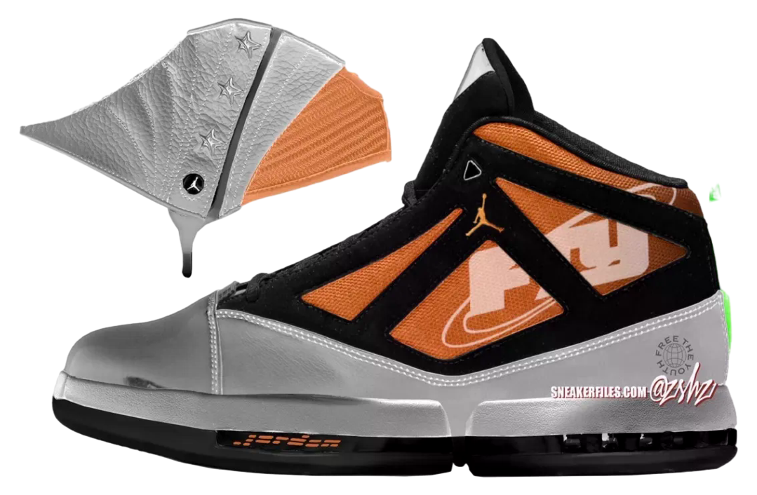 Free The Youth x Air Jordan 16 Metallic Silver / Picante Red