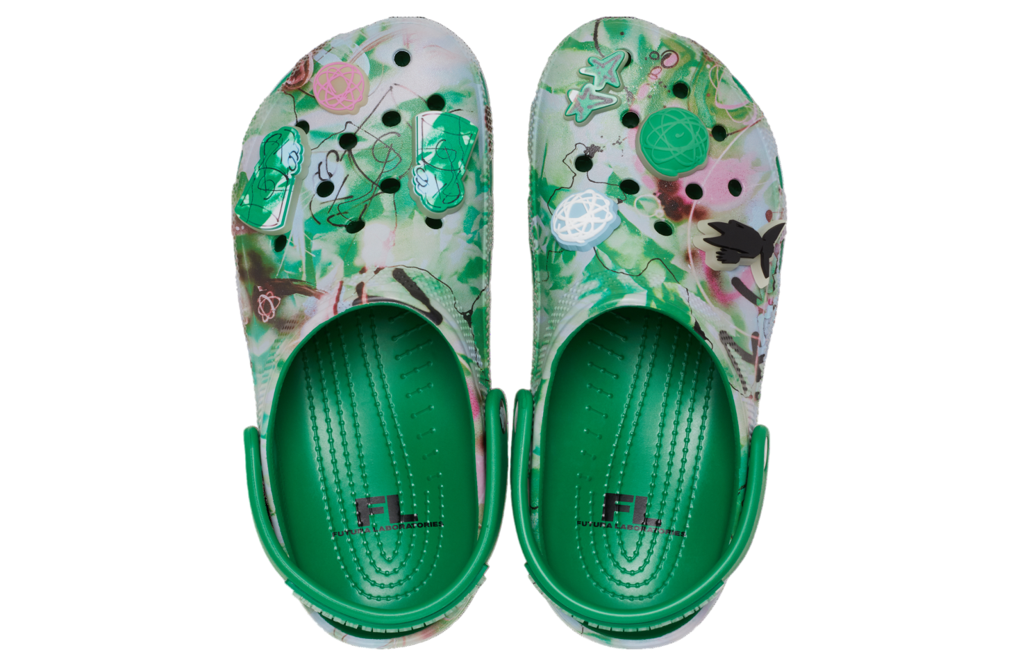 Futura Laboratories X Crocs Classic Clog Green Ivy