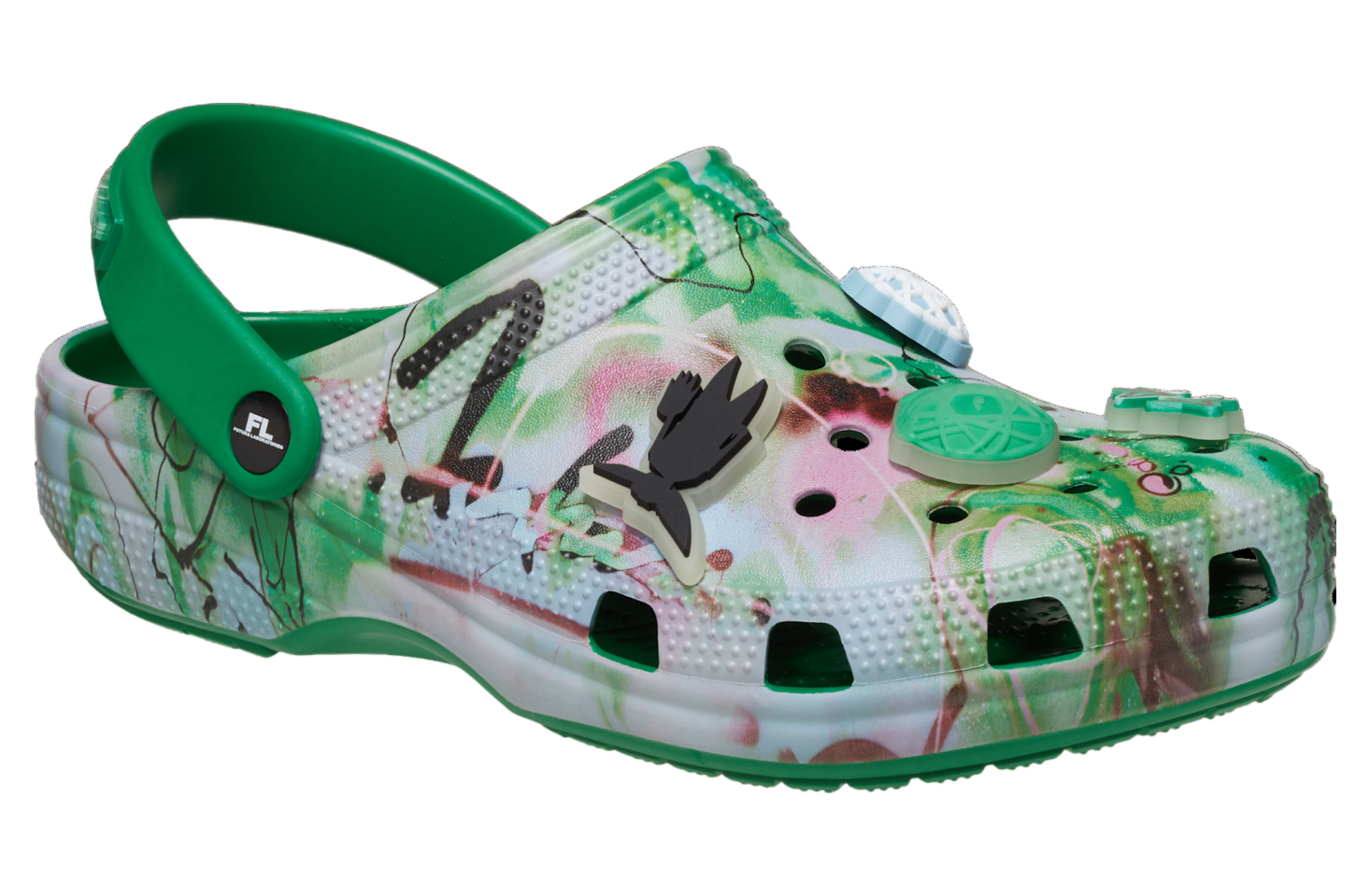 Futura Laboratories X Crocs Classic Clog Green Ivy