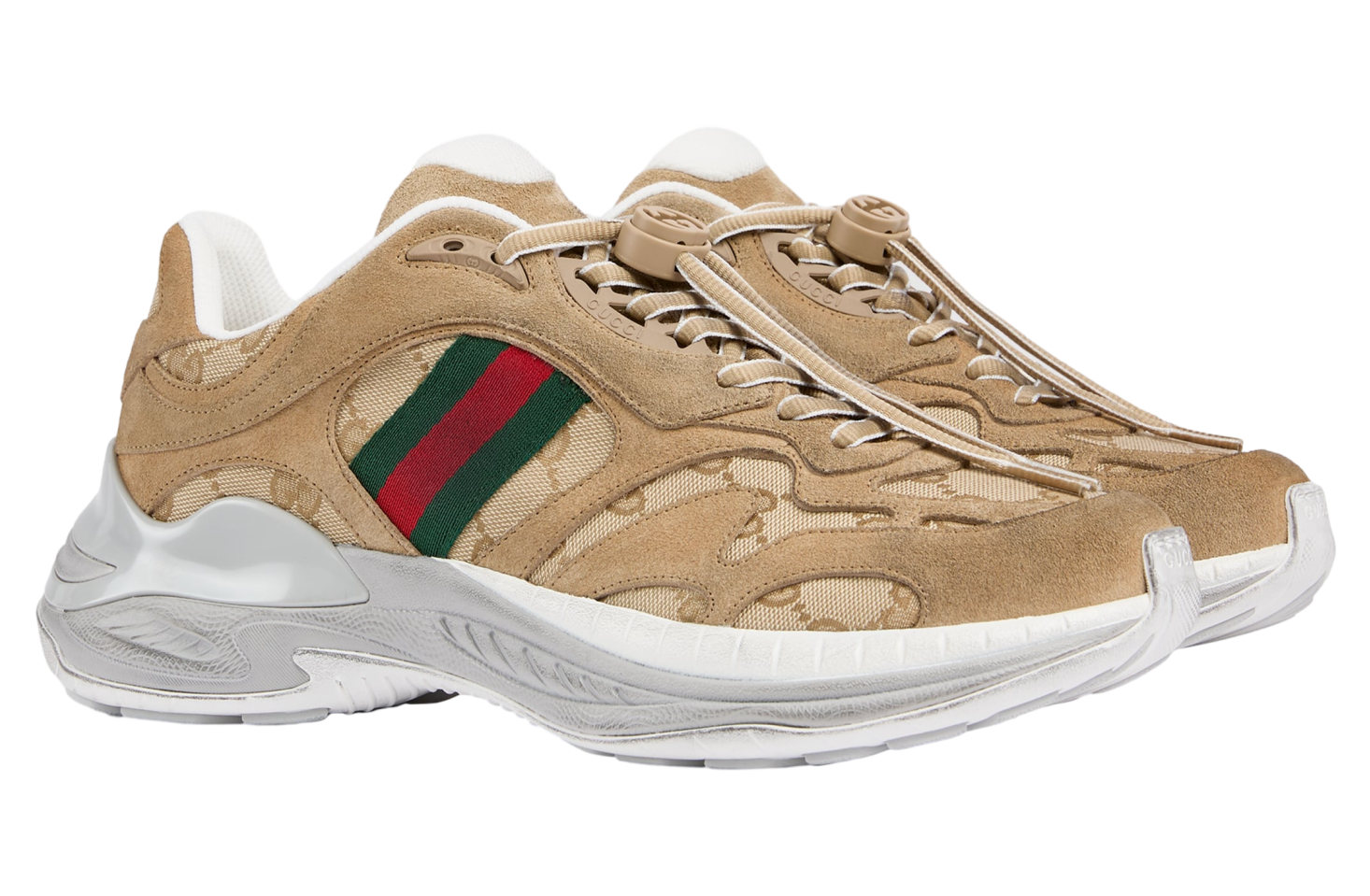 Gucci 2.0 Brown Suede / Gg Canvas