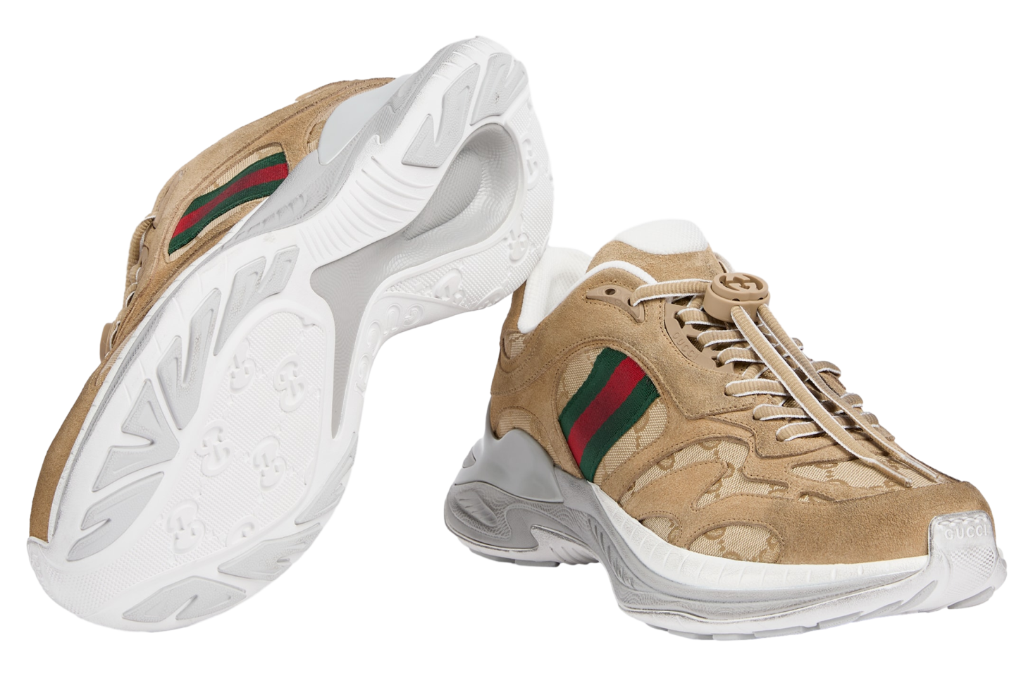 Gucci 2.0 Brown Suede / Gg Canvas