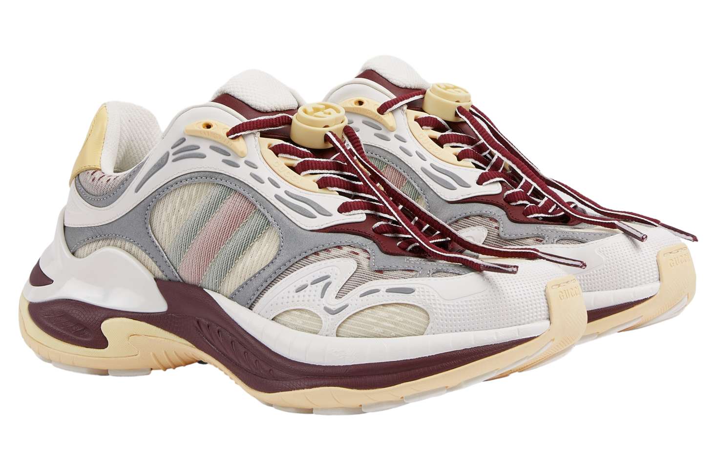 Gucci 2.0 WMNS Ivory Mesh / Red Leather