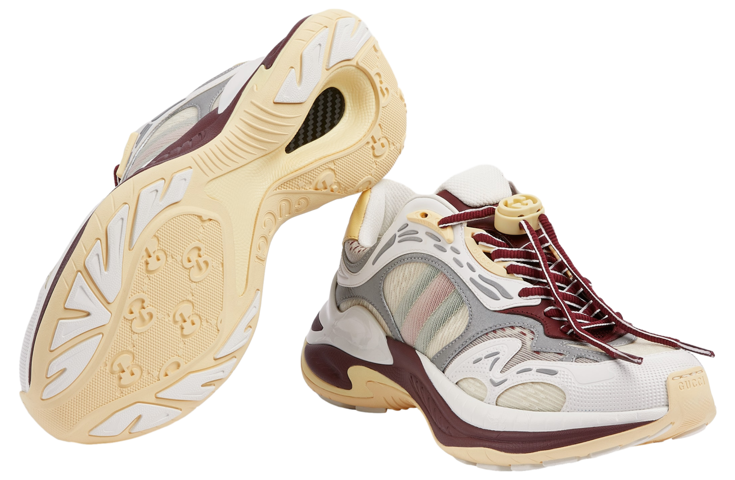 Gucci 2.0 WMNS Ivory Mesh / Red Leather