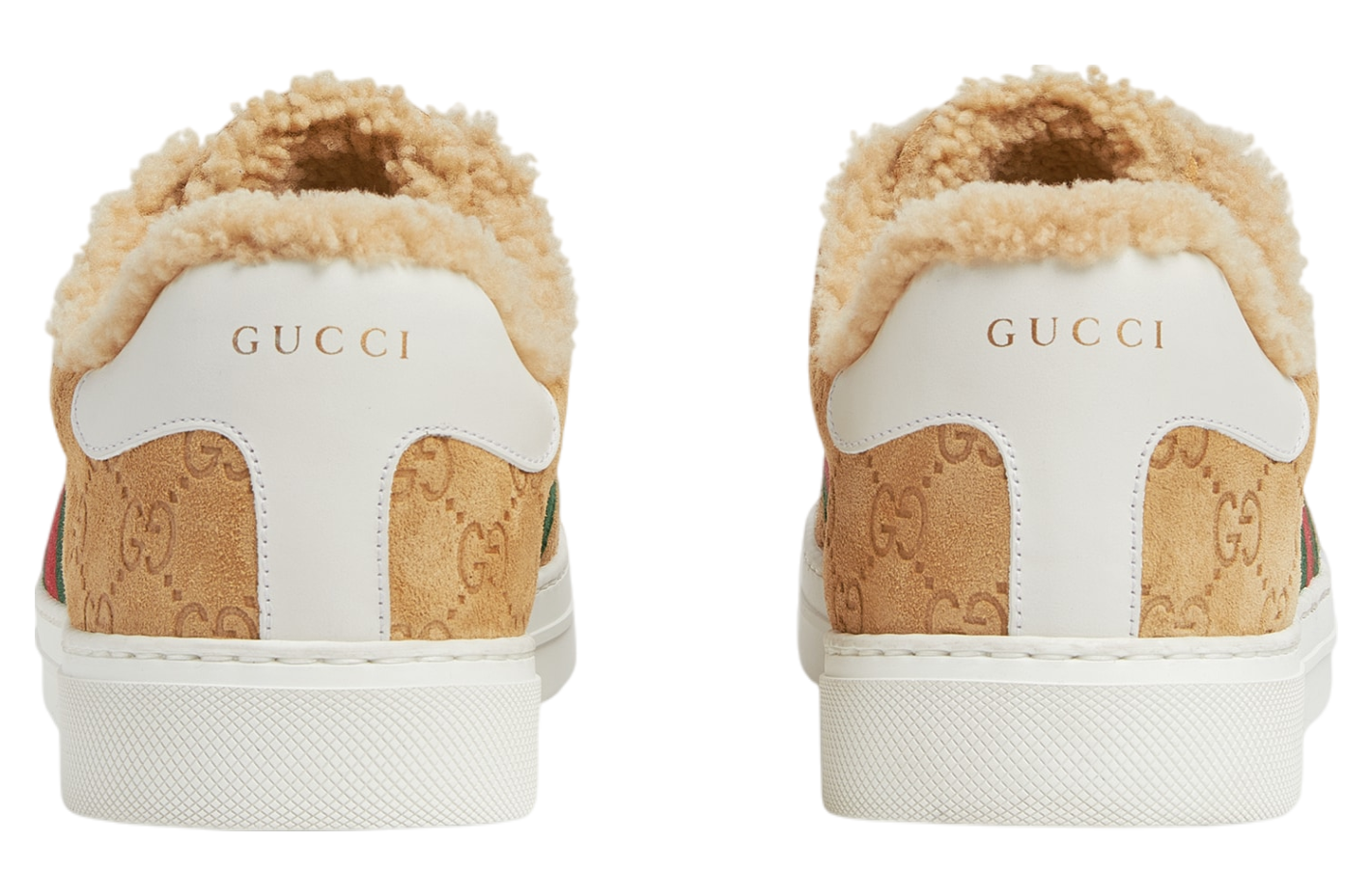 Gucci Ace Beige Gg Suede