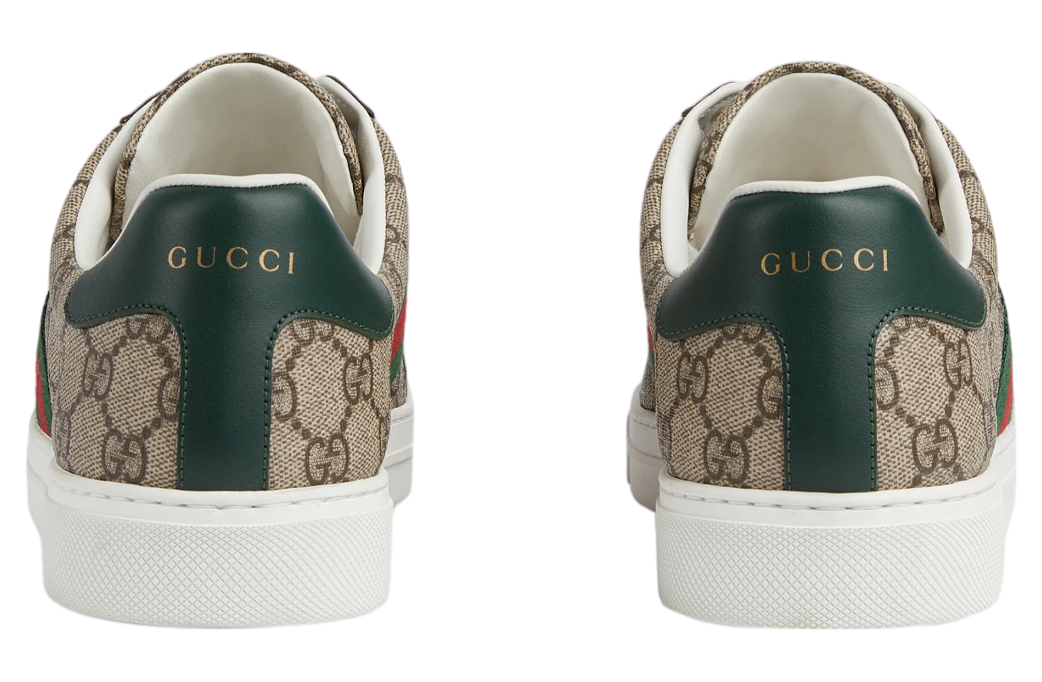 Gucci Ace With Web Beige / Ebony Gg Supreme