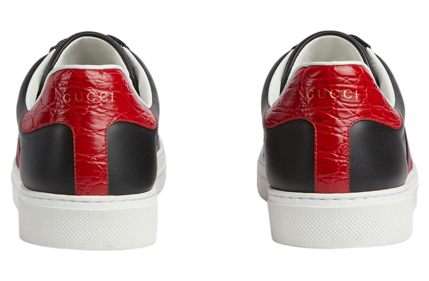 Gucci Ace With Web Black Leather