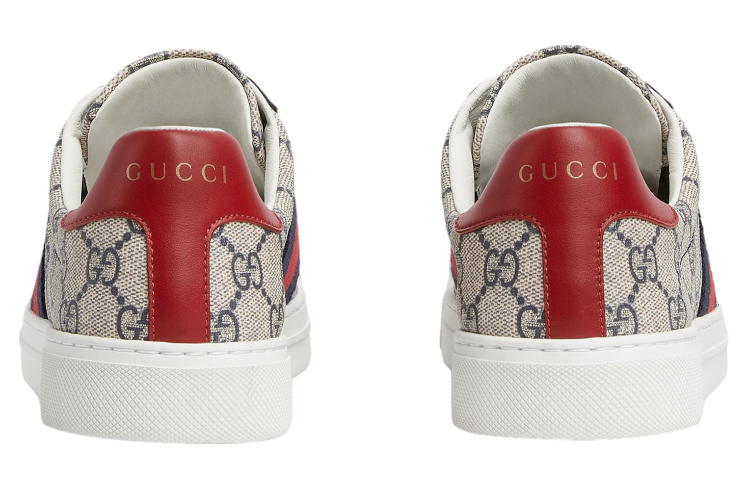 Gucci Ace With Web WMNS Beige / Blue Supreme