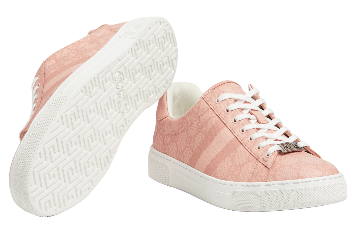 Gucci Ace With Web WMNS Pink Gg Supreme