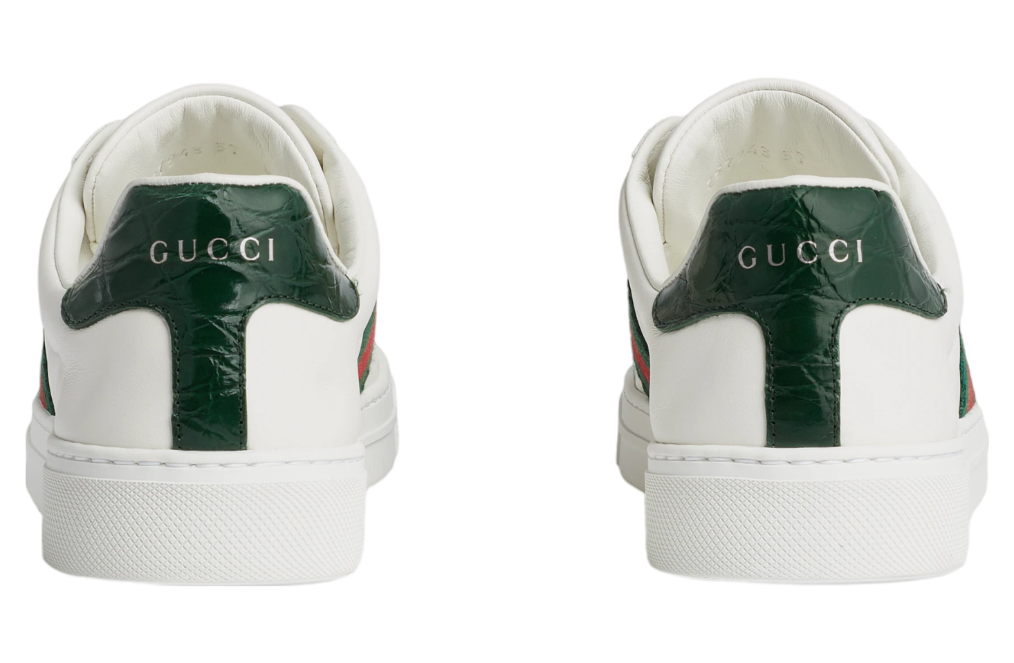 Gucci Ace With Web WMNS White Leather