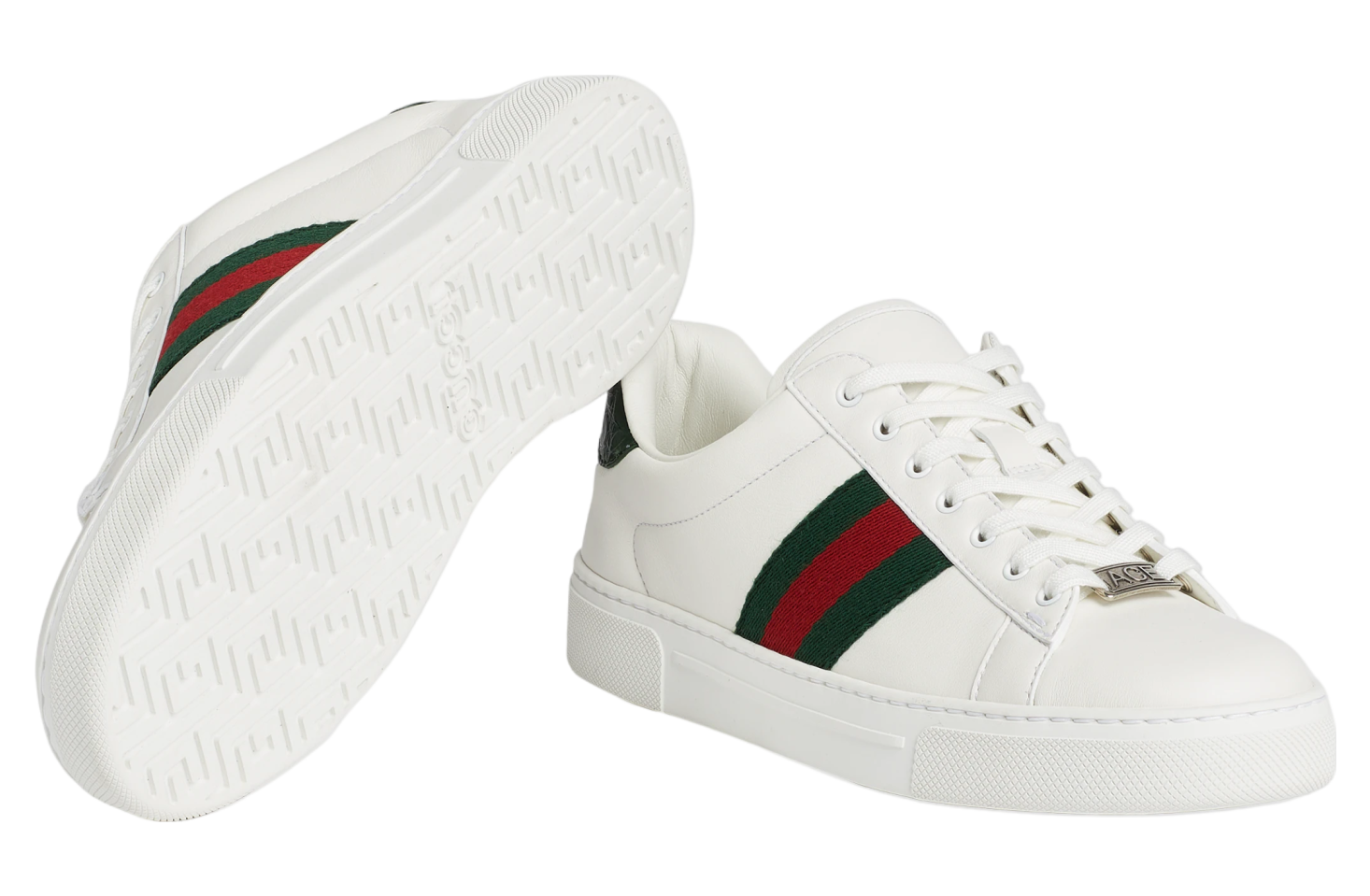 Gucci Ace With Web WMNS White Leather