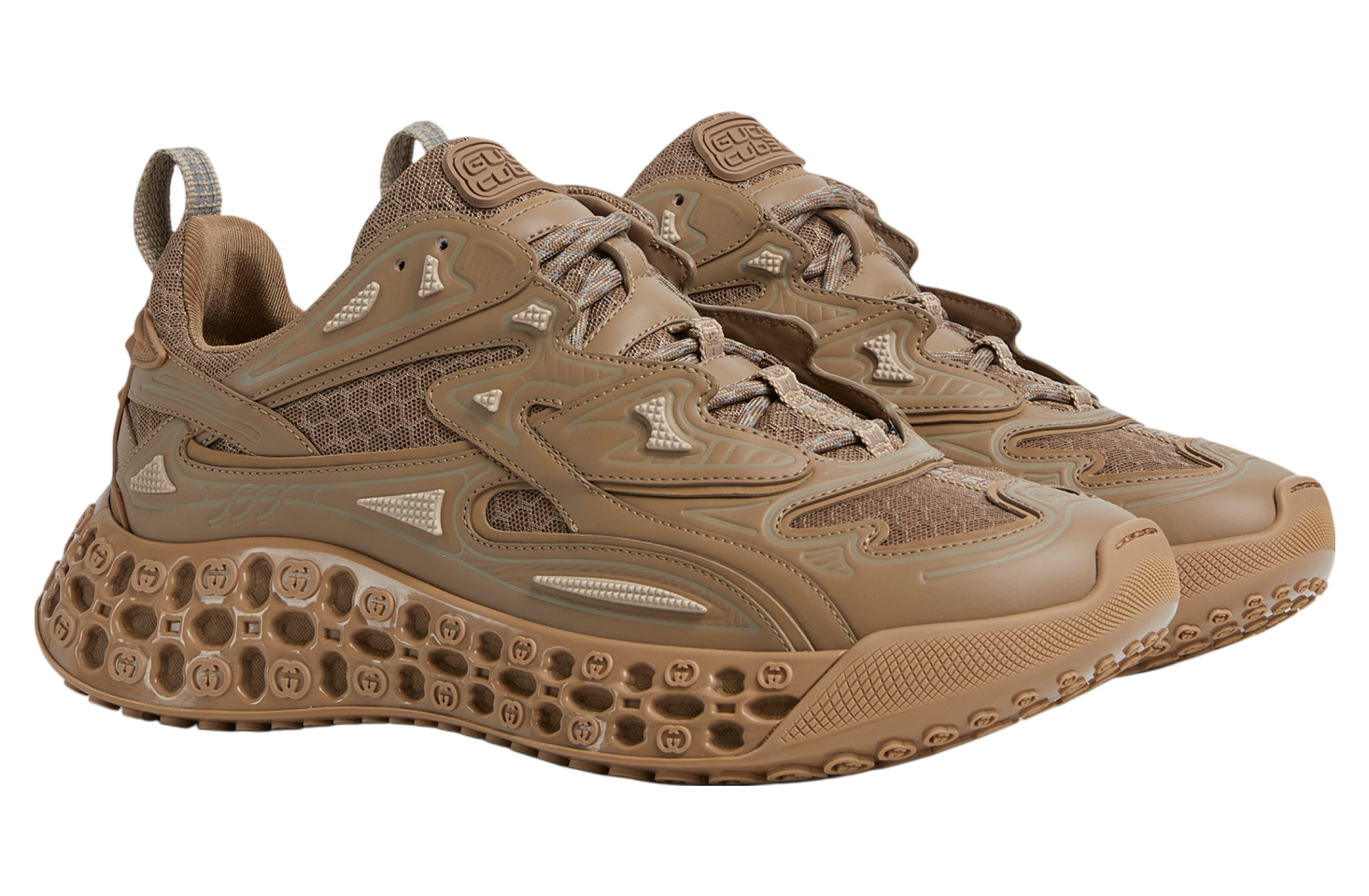 Gucci Cub3d Trainer Brown Demetra / Mesh