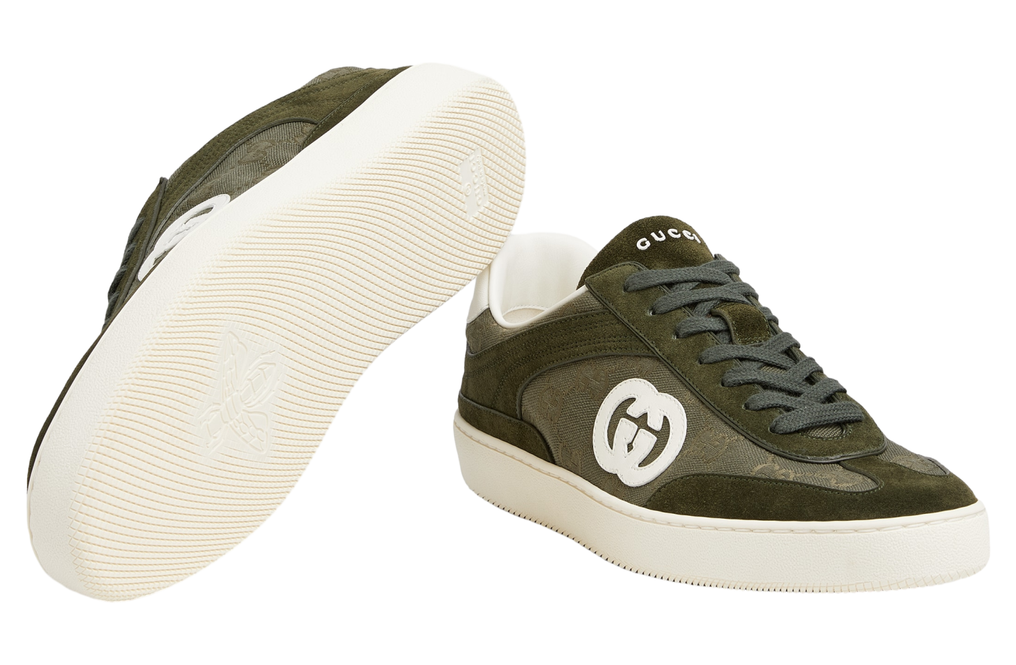 Gucci G75 Dark Green Canvas / Suede