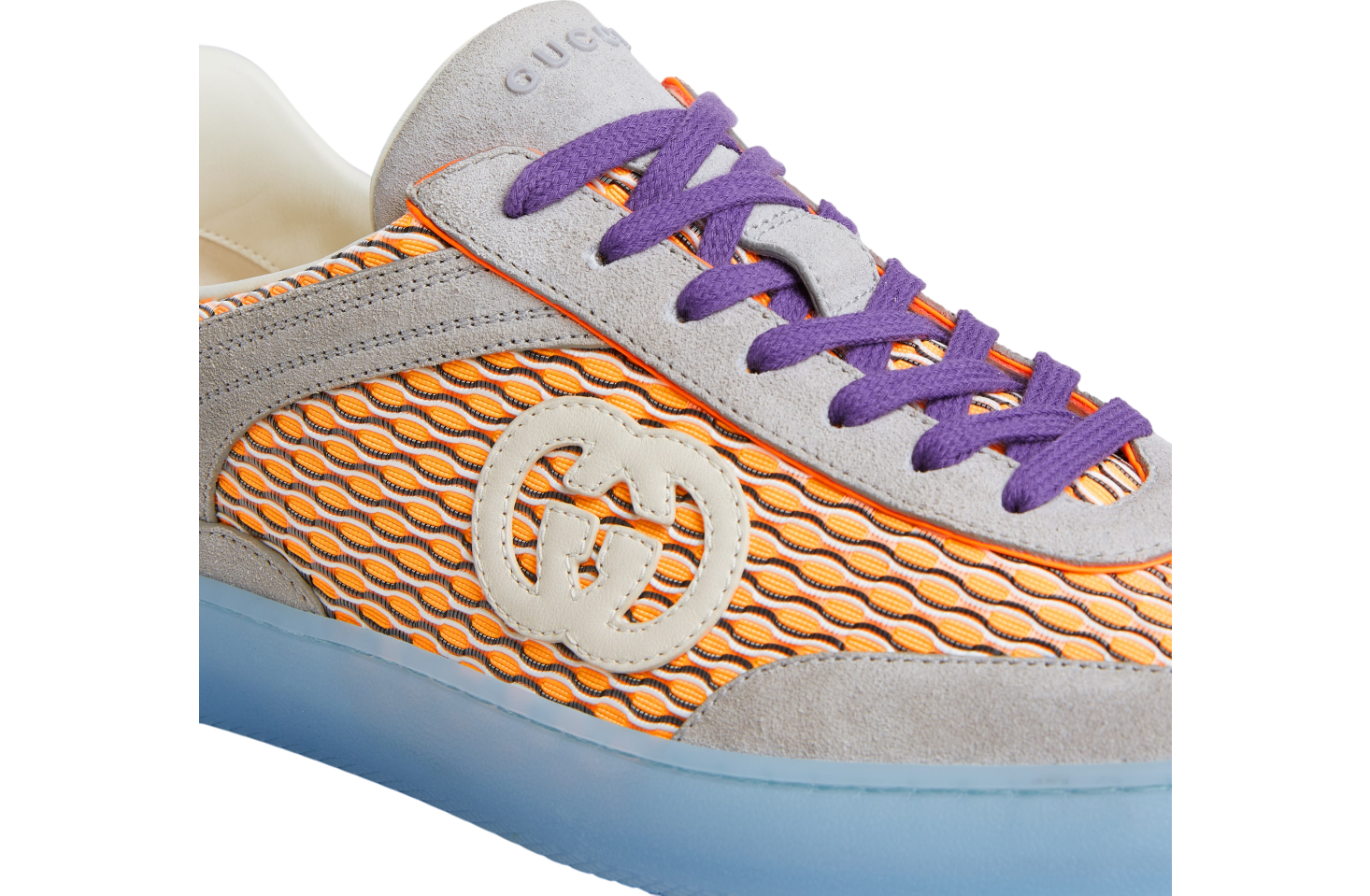 Gucci G75 Multicolor Mesh / Suede / Purple / Orange