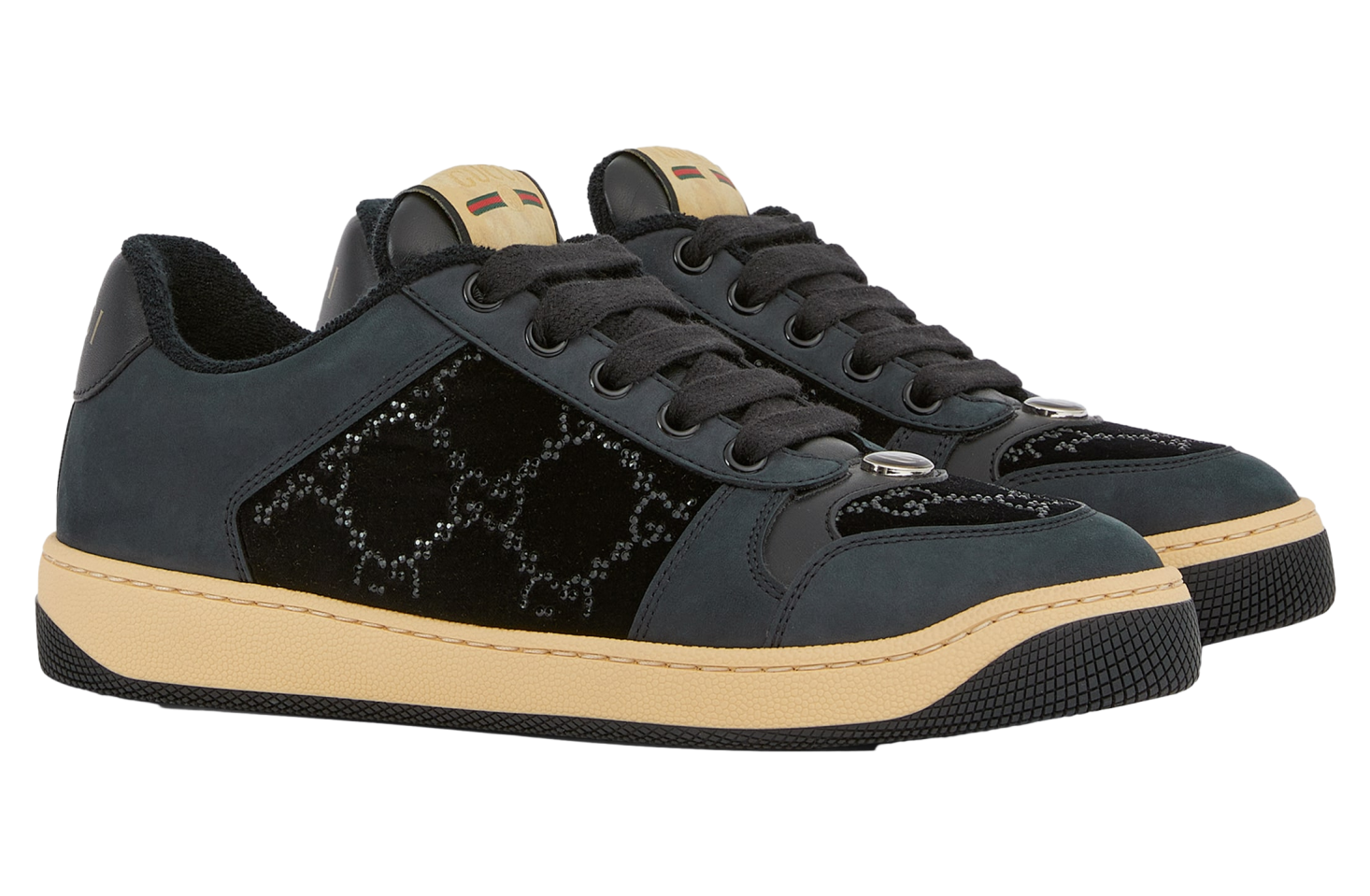 Gucci GG Crystal Screener WMNS Black Velvet