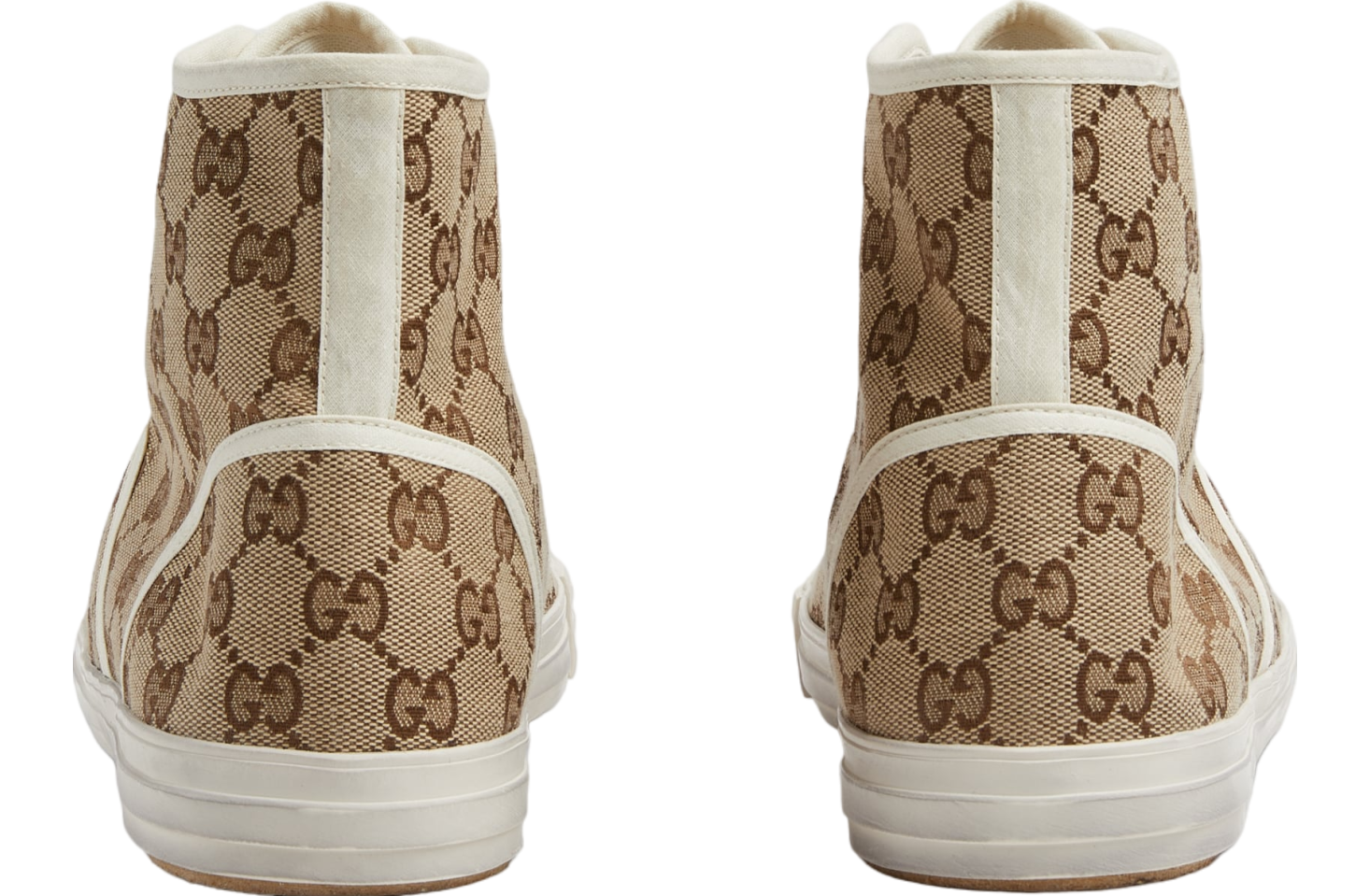 Gucci GG High Top Sneaker Beige / Ebony Gg Canvas