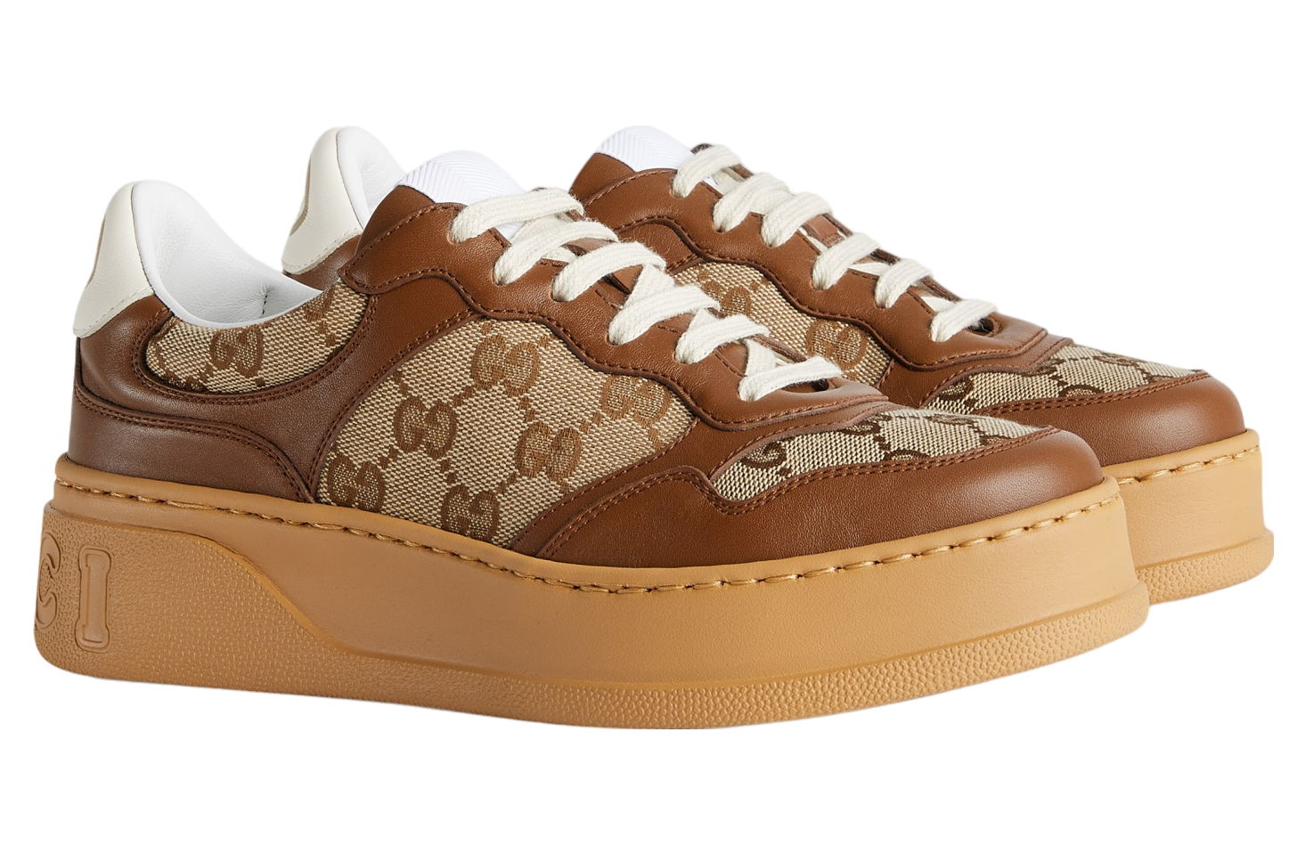 Gucci GG Sneaker WMNS Brown Leather / Canvas