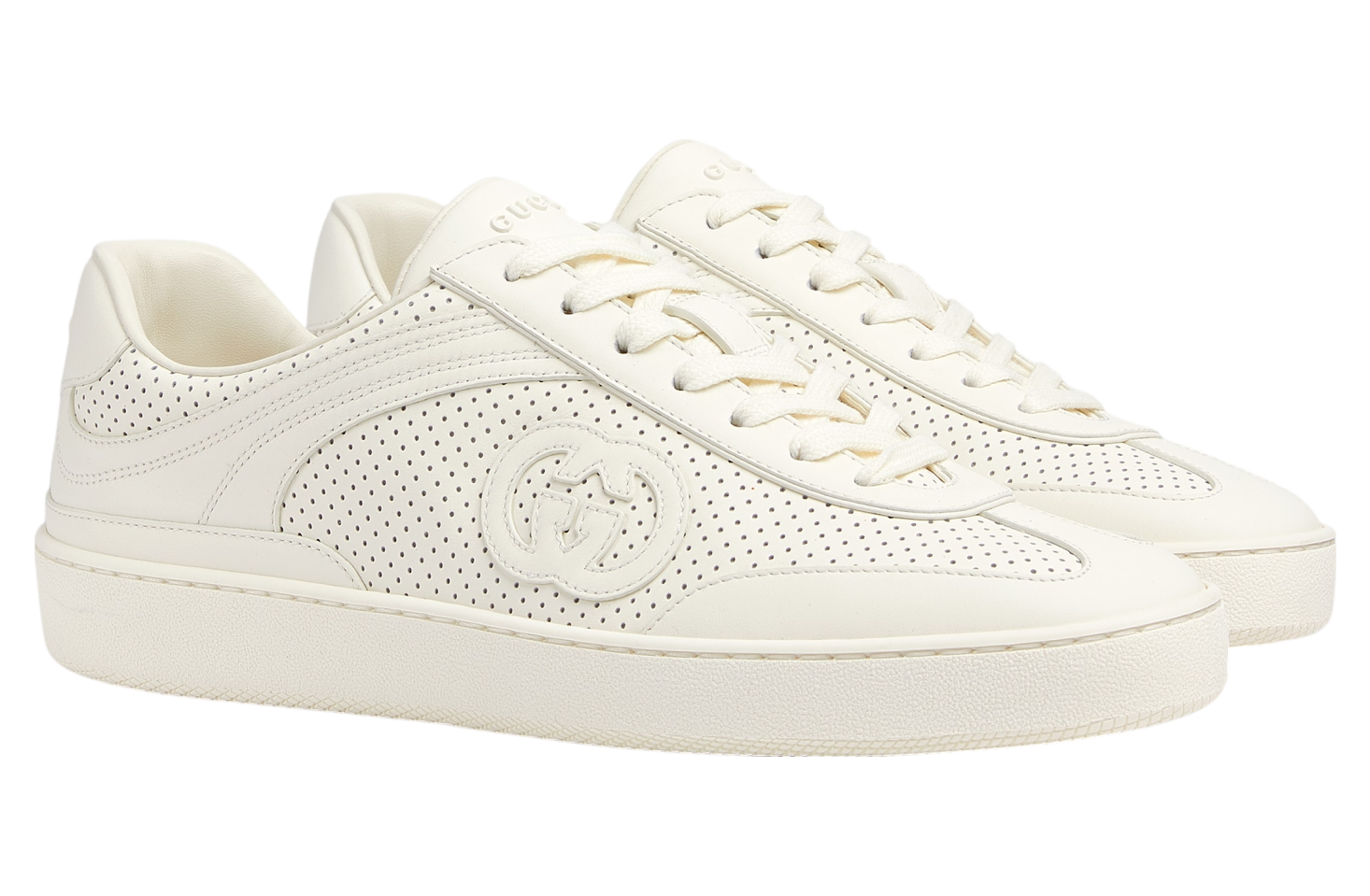 Gucci Interlocking G White Leather