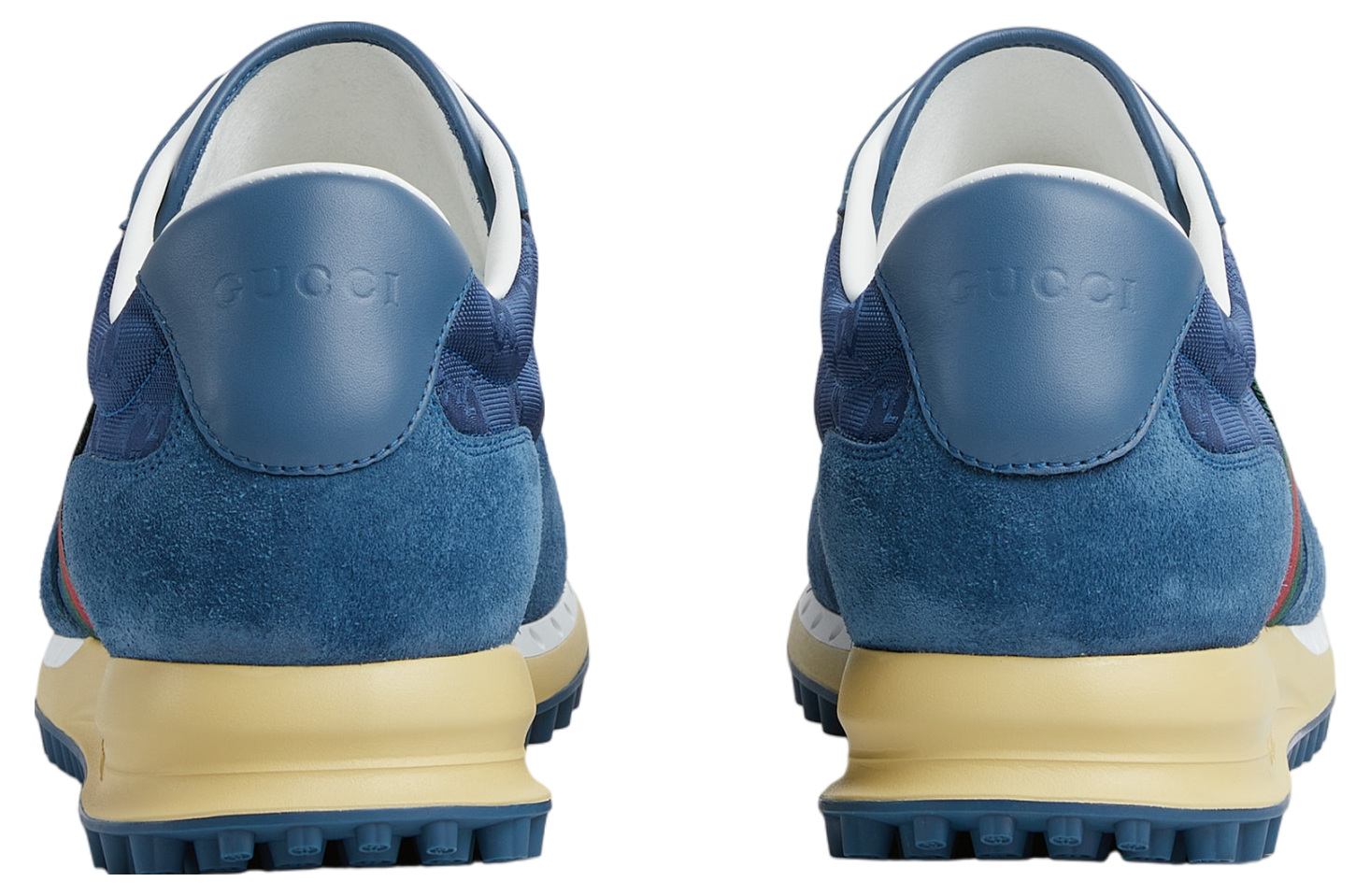 GUCCI 832461 Men\'s Canvas Blue GG Re-Motion sneaker, Size UK 10 Gucci Re-Motion Blue Original Gg Canvas - May 2025  main image 2