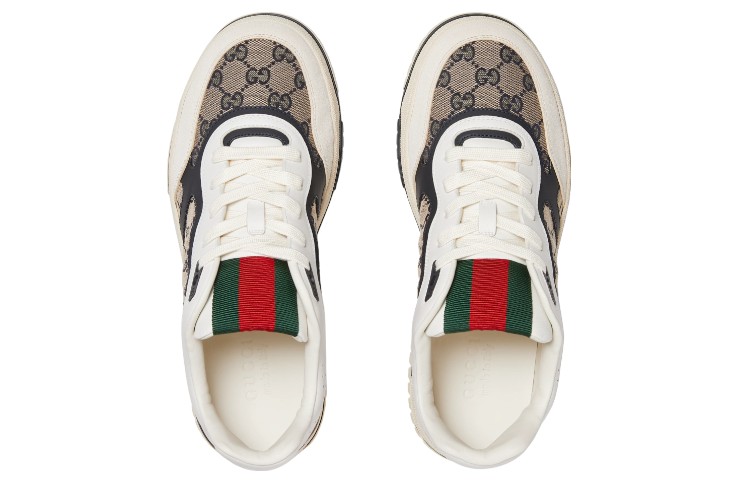 Gucci Re-Web Beige / Blue Gg Canvas