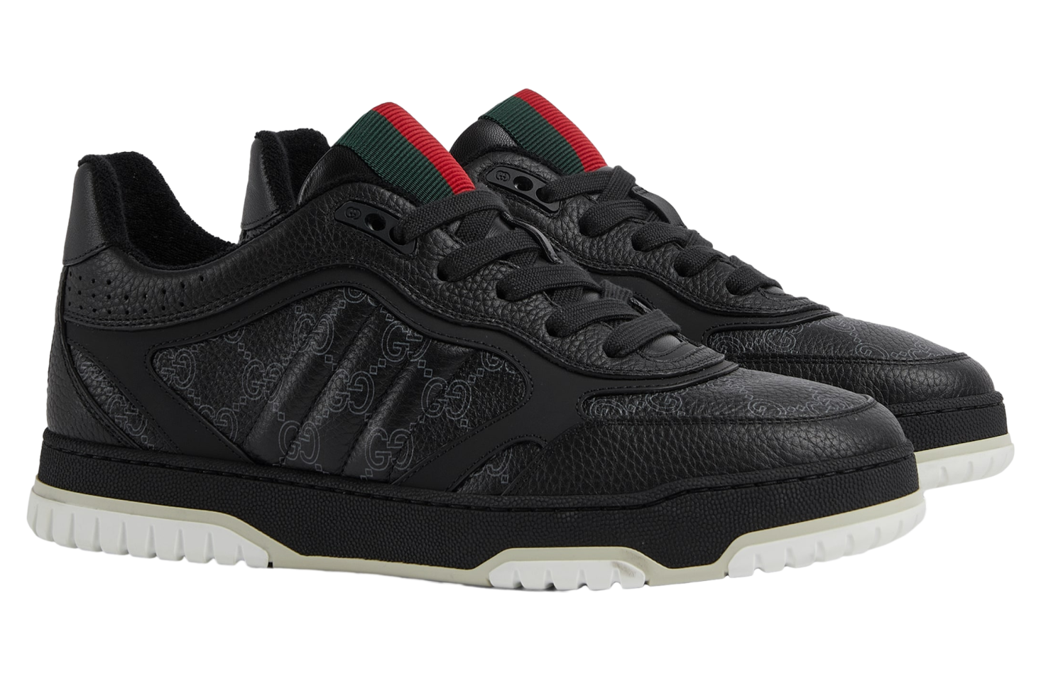 Gucci Re-Web Black Gg Leather