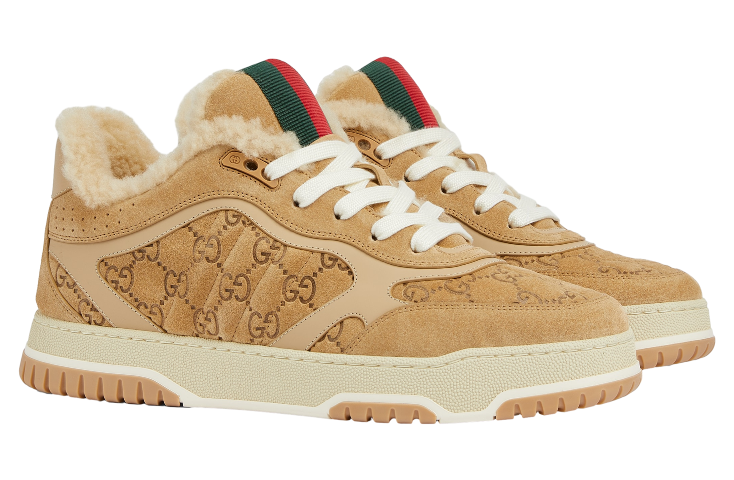 Gucci Re-Web Camel Gg Suede - Oct 2025 - 838881AAE509558
