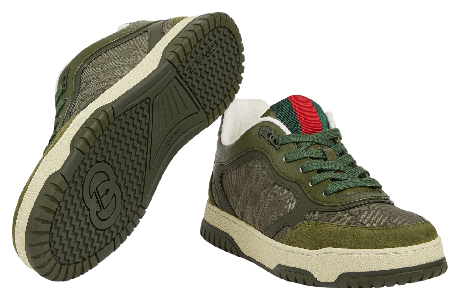 Gucci Re-Web Dark Green Gg Nylon