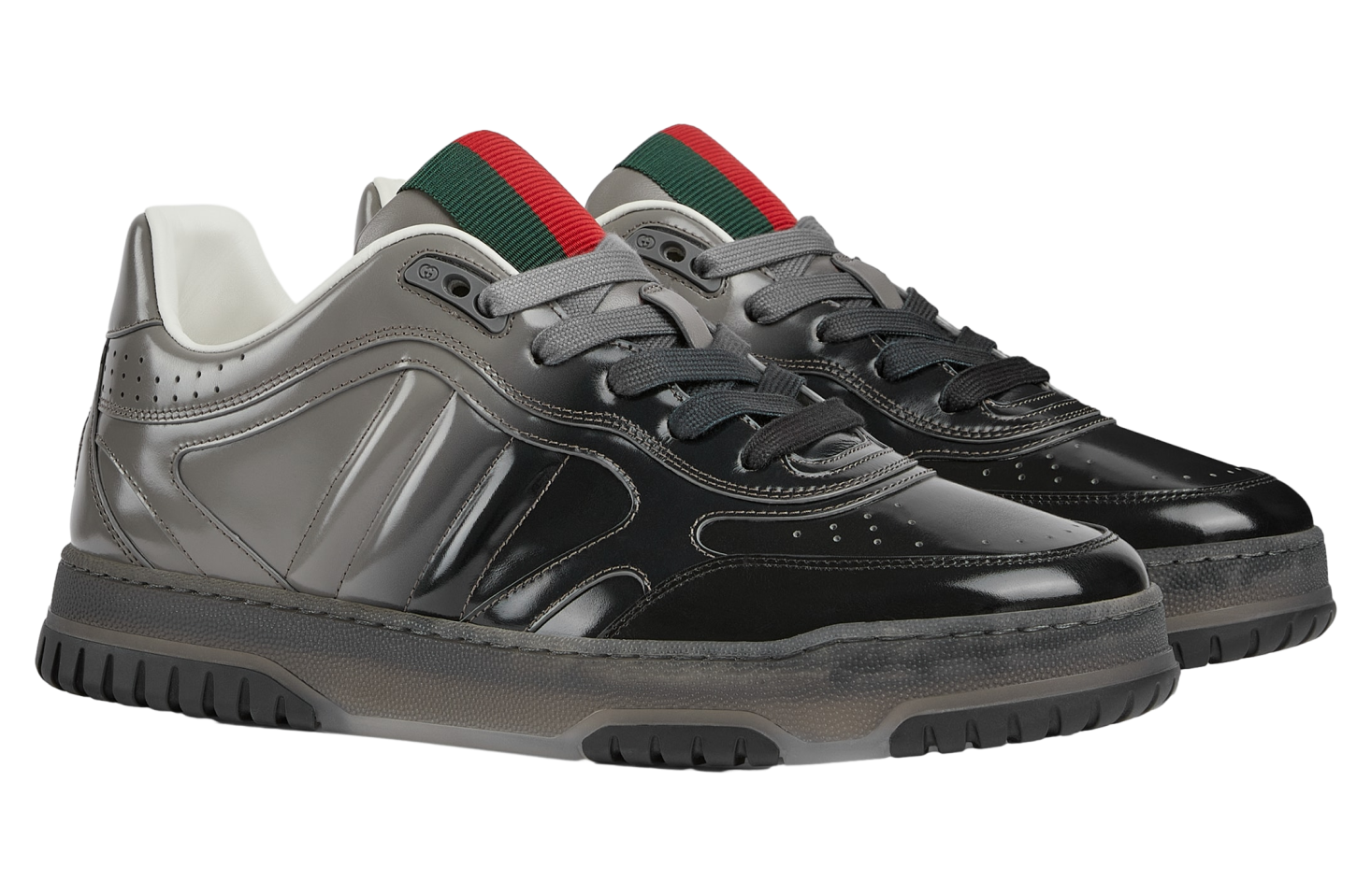 Gucci Re-Web Gradient Dark Grey Leather