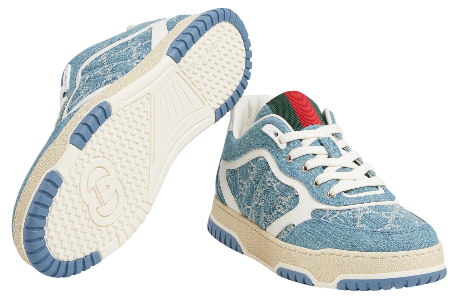 Gucci Re-Web Light Blue Gg Denim