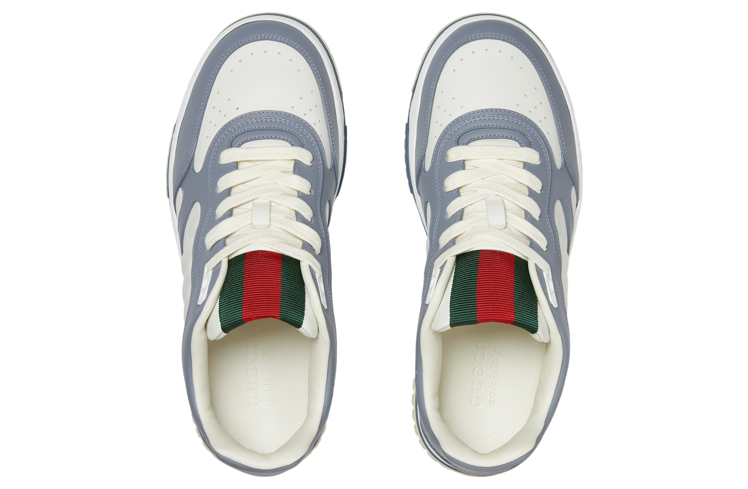 Gucci Re-Web White / Grey Leather