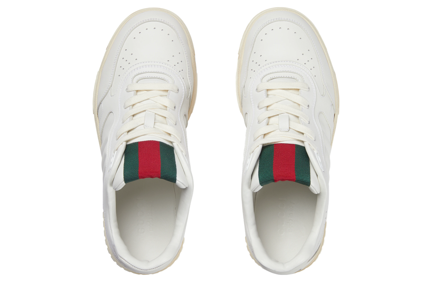 Gucci Re-Web White Leather