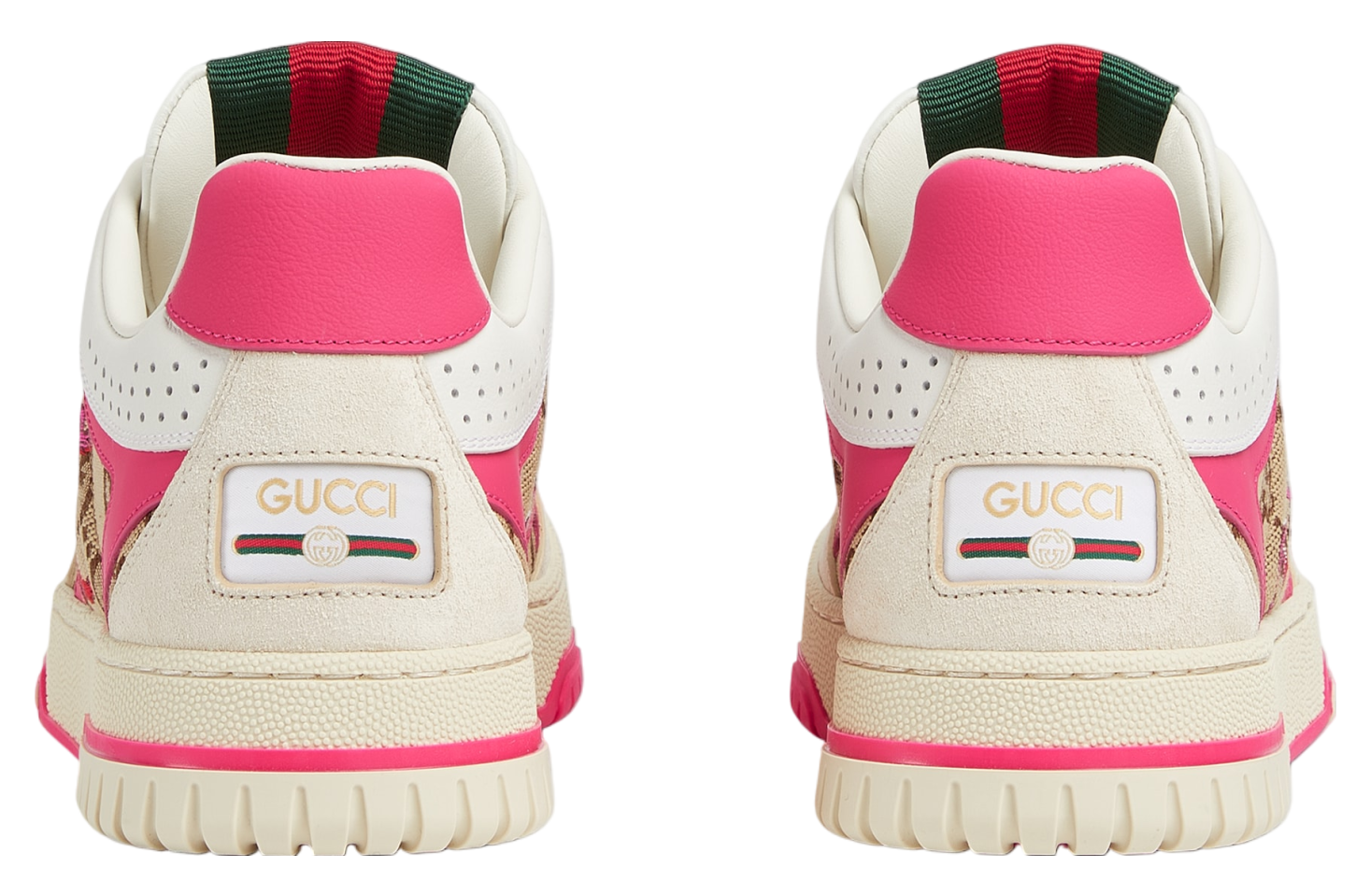 Gucci Re-Web WMNS Beige / Dark Brown Gg Canvas / Pink