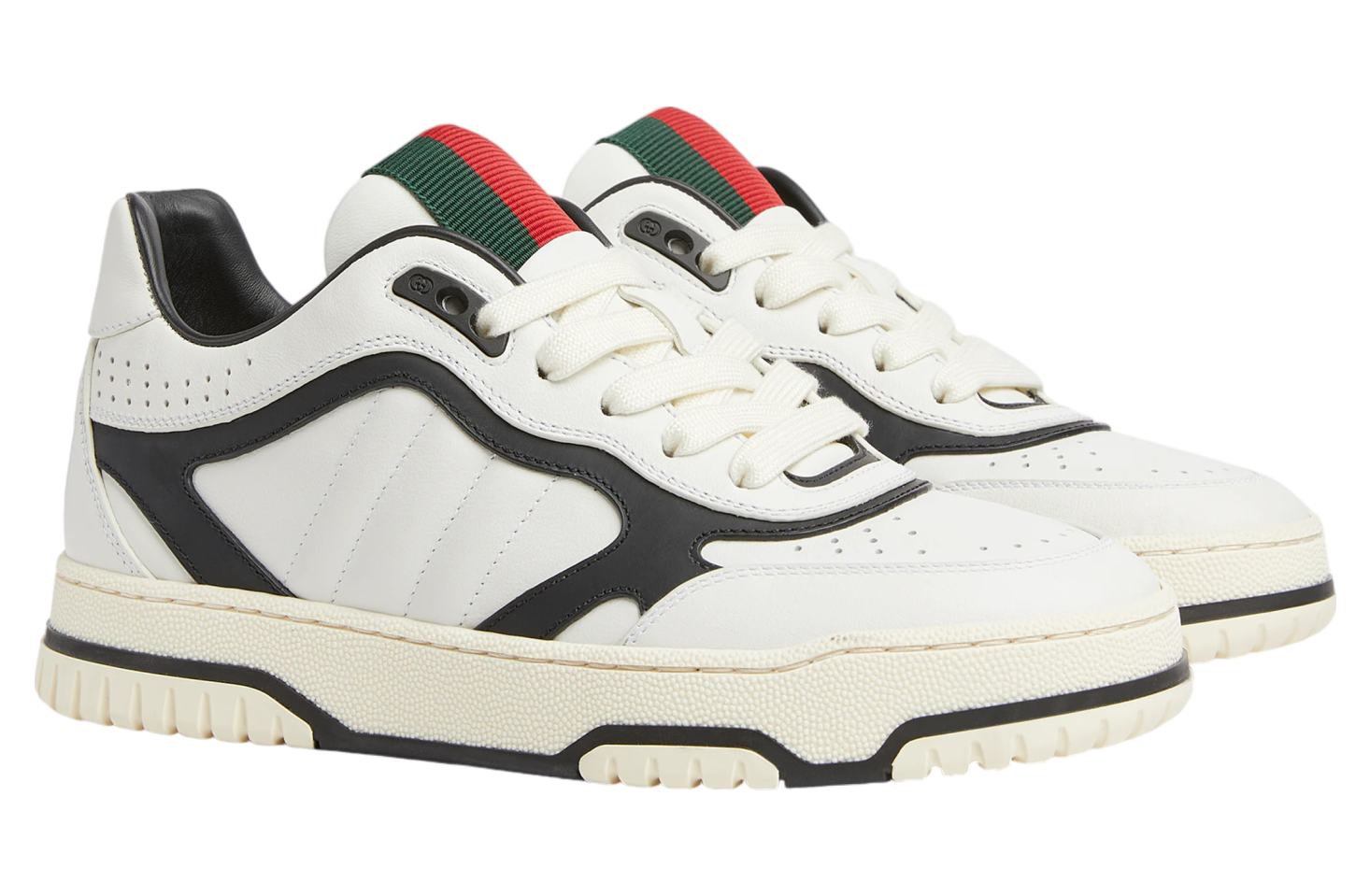 Gucci Re-Web WMNS White Leather / Black